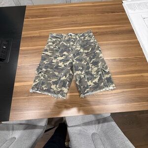 Women's Hidden Jeans Camouflage Cargo Shorts